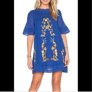 Free People perfectly Victorian dress in bluebird